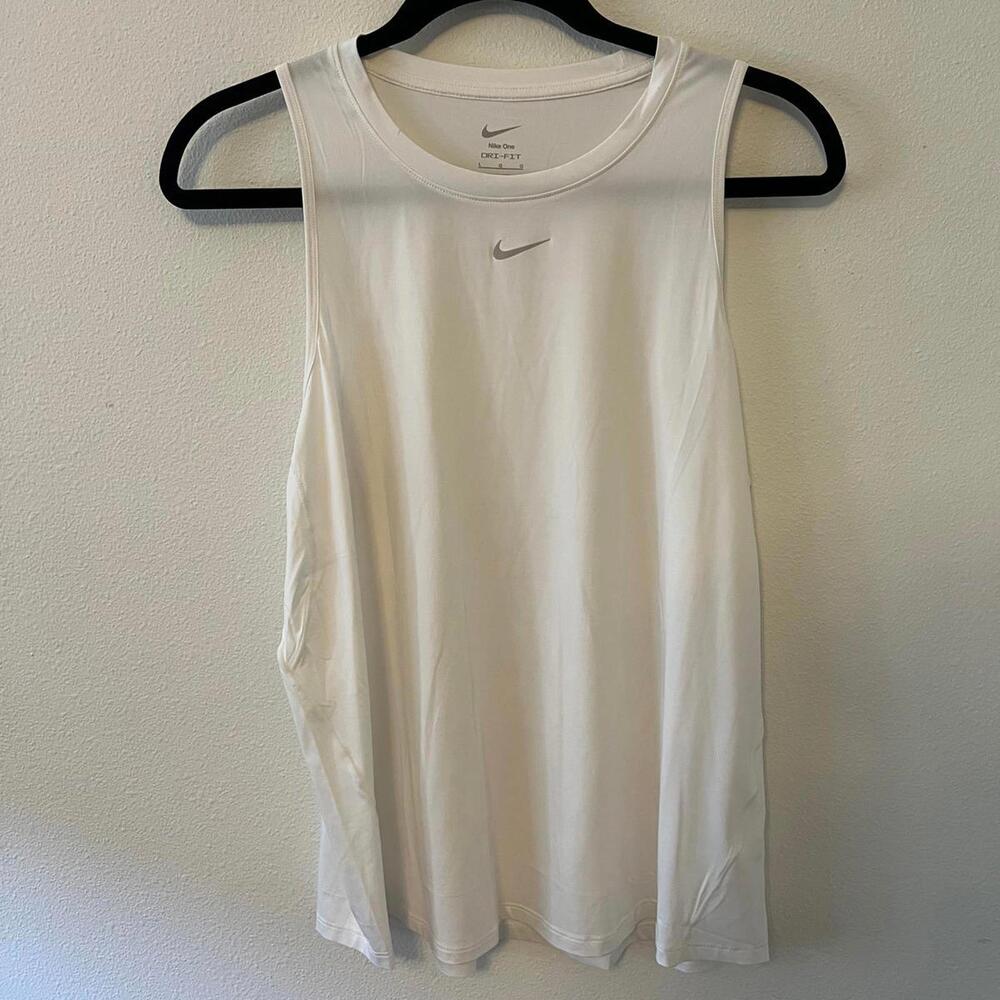 Nike Women's Dri-Fit Training Tank White - L